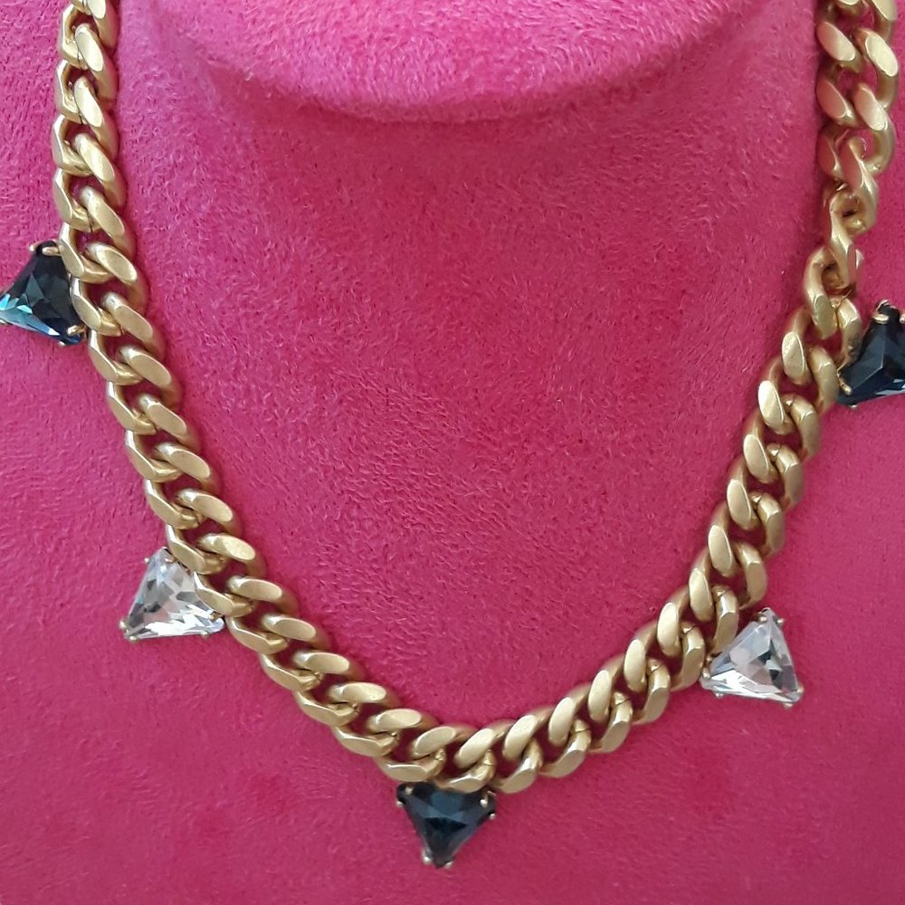 Wander Gold Tone Necklace with Bling
